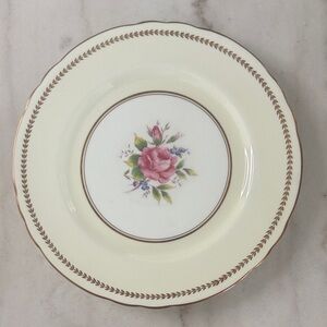 Aynsley Bone China Vintage 10.5” Plate Pink Rose Floral Design